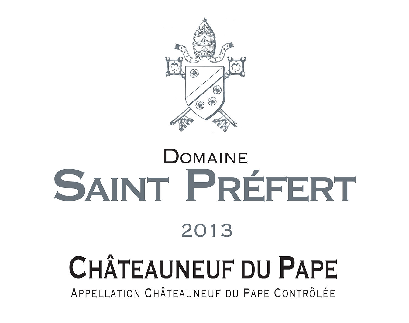 TABC label artwork for SAINT PREFERT CHATEAUNEUF DU PAPE