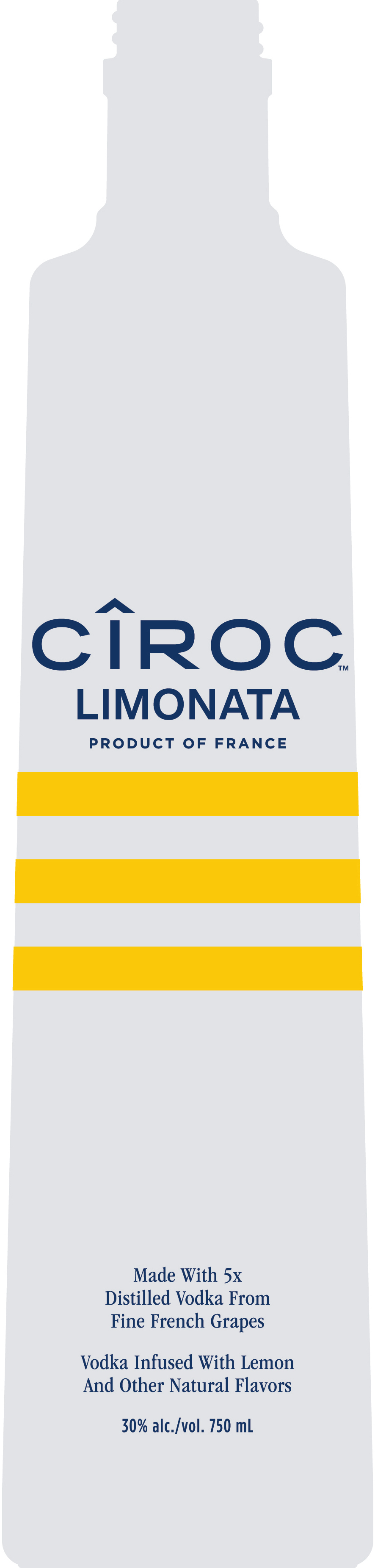 TABC label artwork for CIROC Limonata
