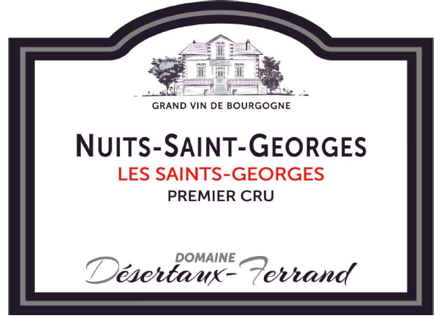 TABC label artwork for DESERTAUX FERRAND NUITS-SAINT-GEORGES 1ER LES SAINT GEORGES