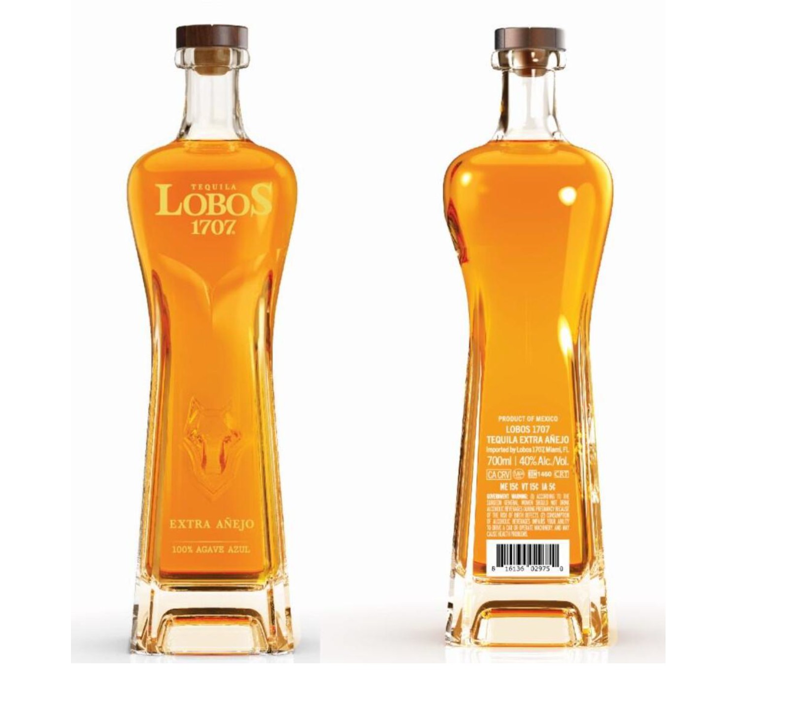 TABC label artwork for LOBOS 1707 Extra Anejo
