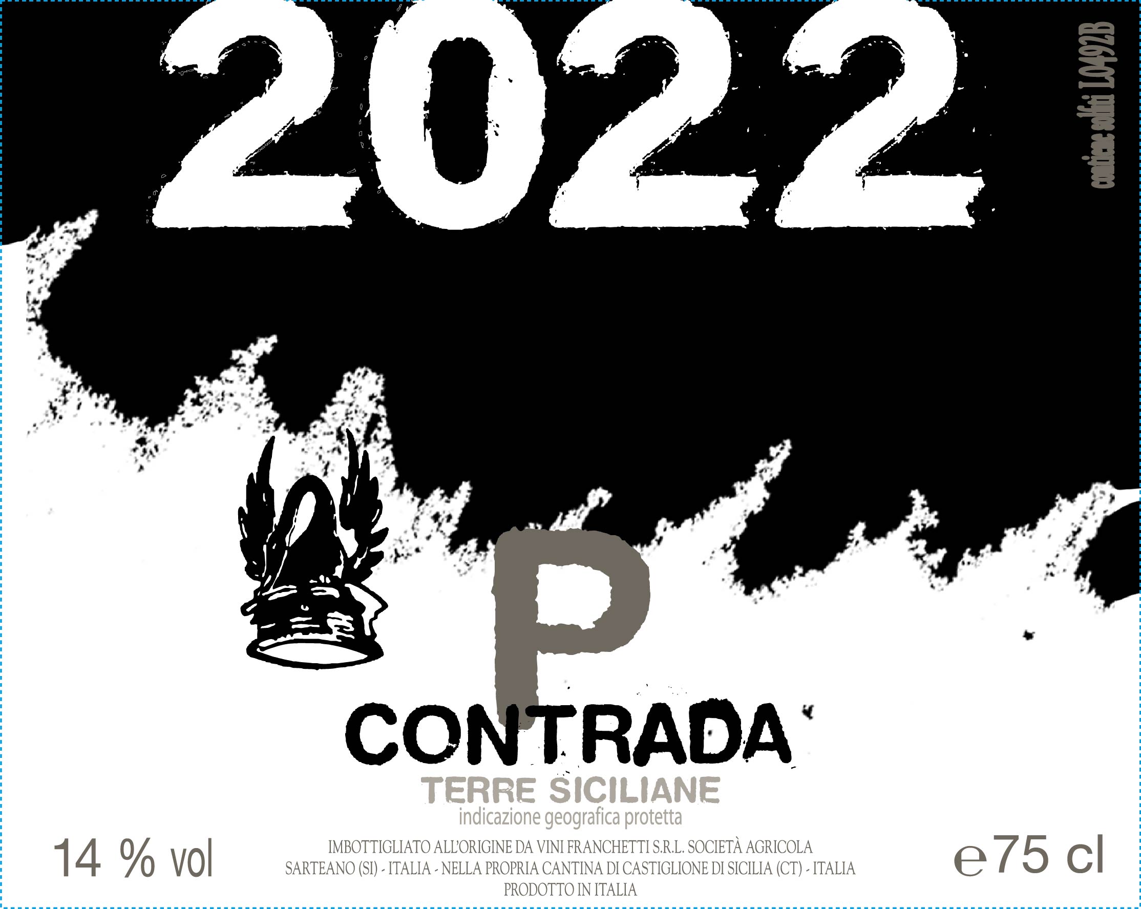 TABC label artwork for Passopisciaro Contrada P