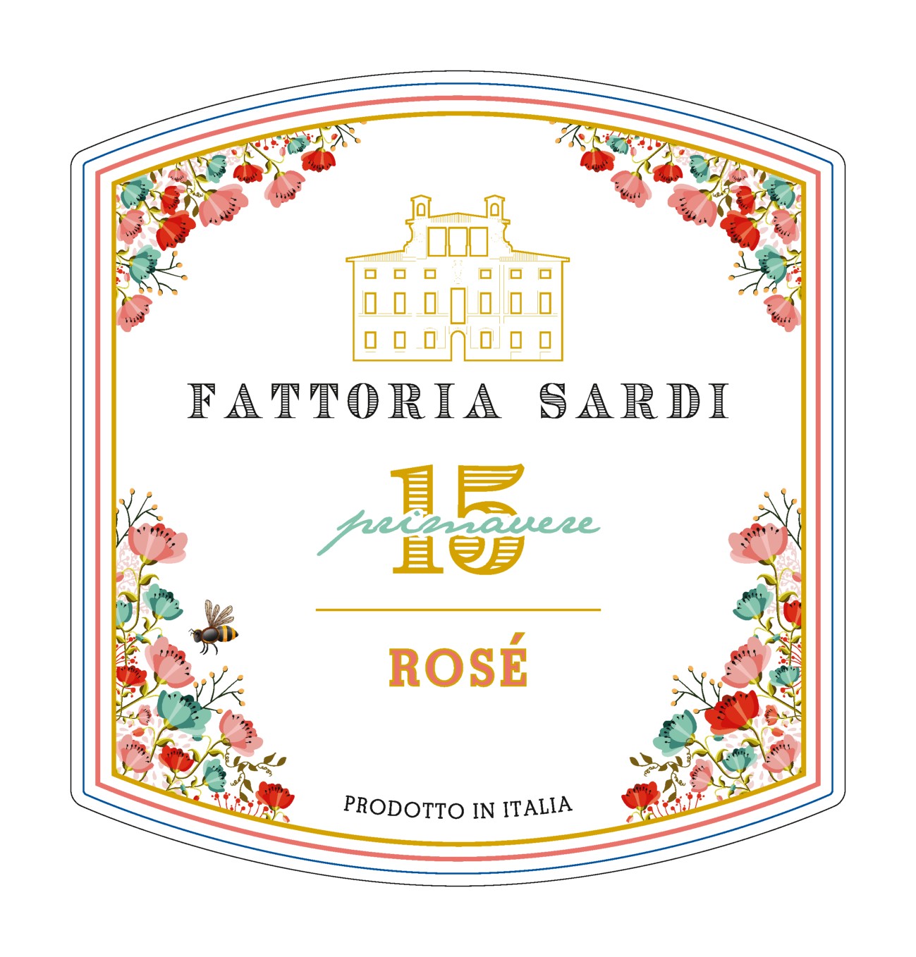 TABC label artwork for FATTORIA SARDI ROSE PRIMAVERE 15