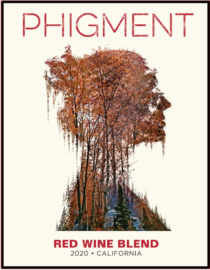 TABC label artwork for Phigment Red Wine Blend
