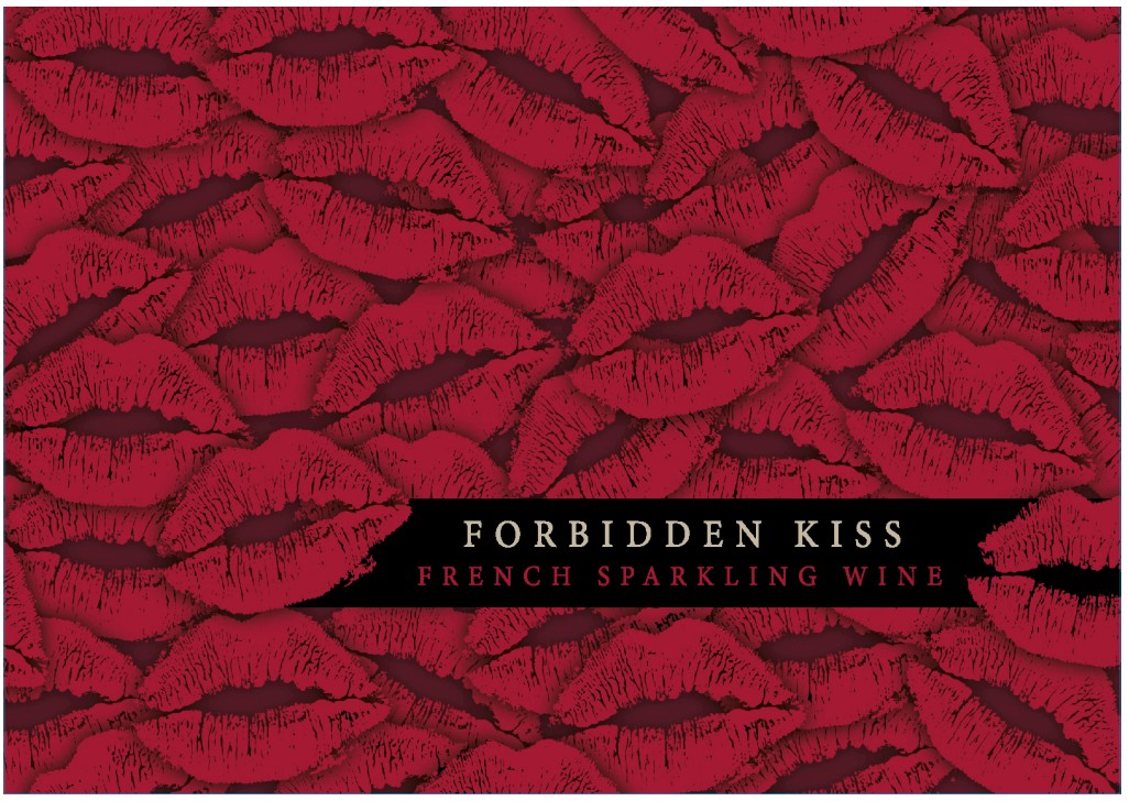 TABC label artwork for Forbidden Kiss French Sparkling