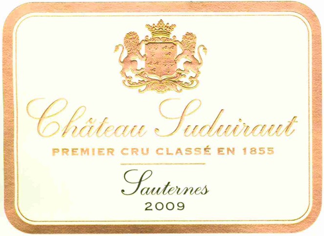 TABC label artwork for CHATEAU SUDUIRAUT SAUTERNES WHITE