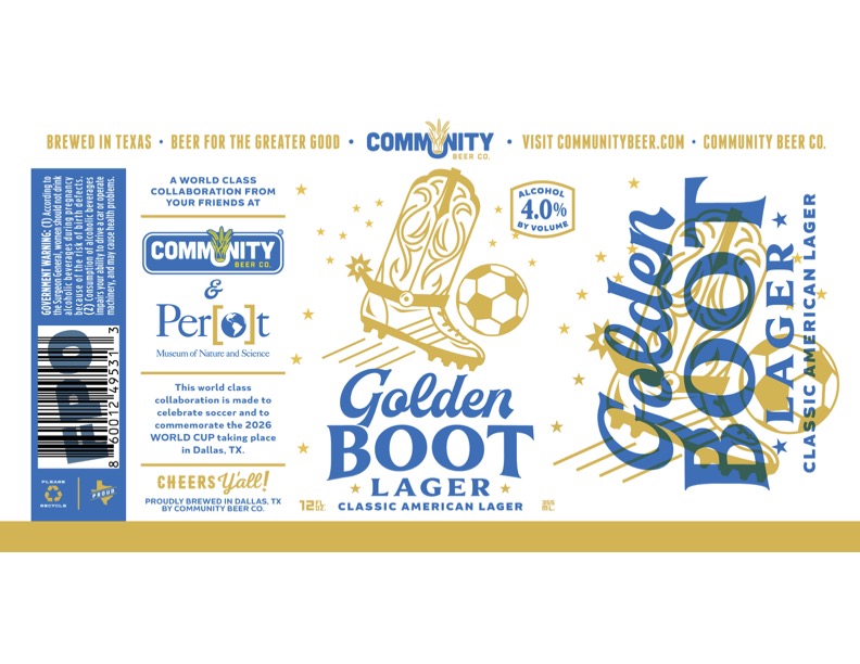 TABC label artwork for Golden Boot Lager