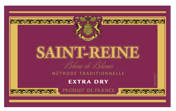 TABC label artwork for Saint Reine Extra Dry