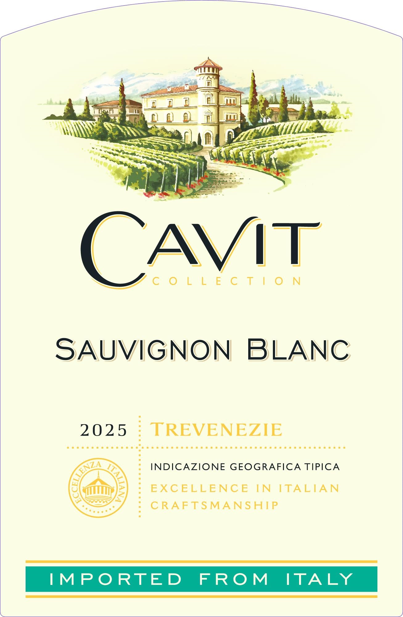 TABC label artwork for CAVIT SAUVIGNON BLANC TREVENEZIE