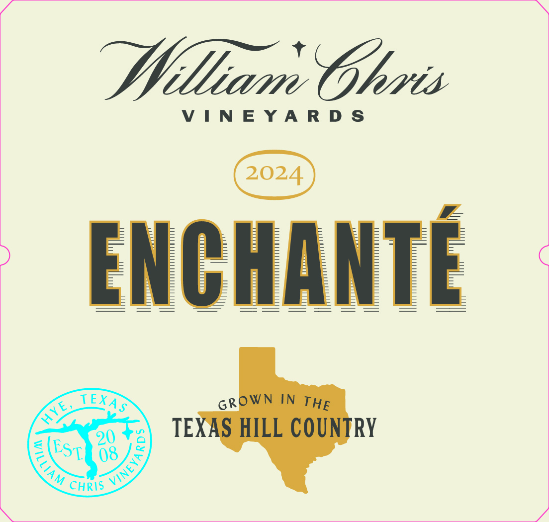 TABC label artwork for William Chris Vineyards Enchante