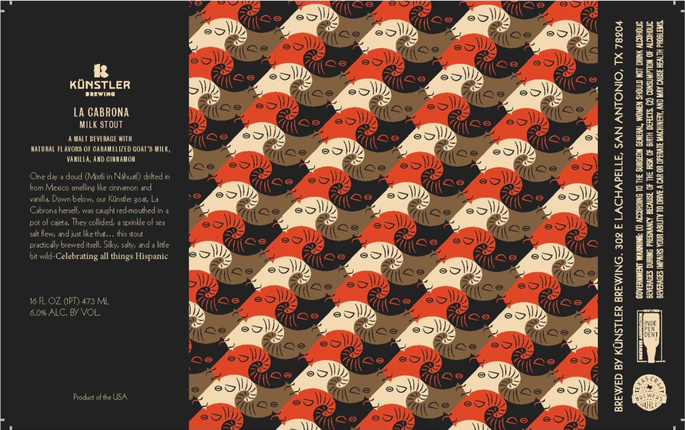 TABC label artwork for La Cabrona