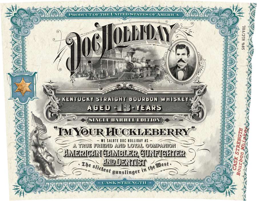 TABC label artwork for Doc Holliday Doctor's Bag 13 YO