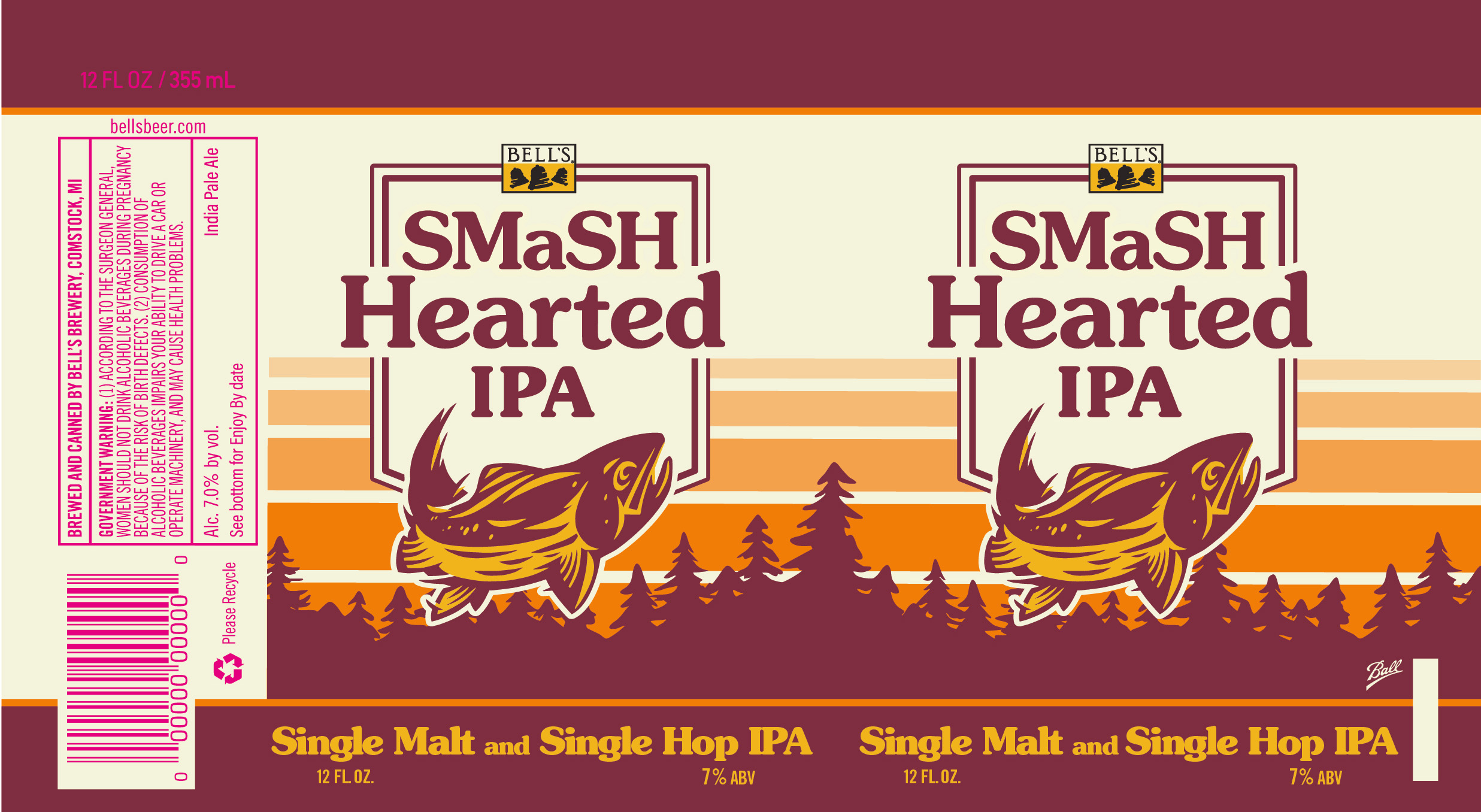 TABC label artwork for SMASH HEARTED IPA