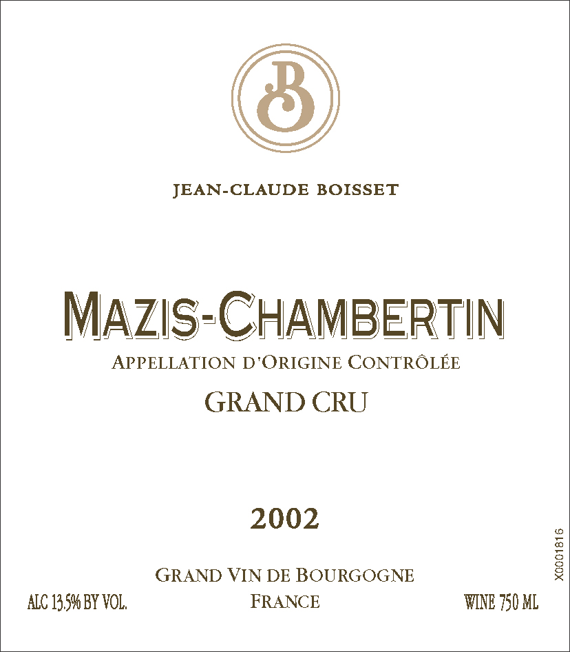 TABC label artwork for JEAN CLAUDE BOISSET MAZIS-CHAMBERTIN