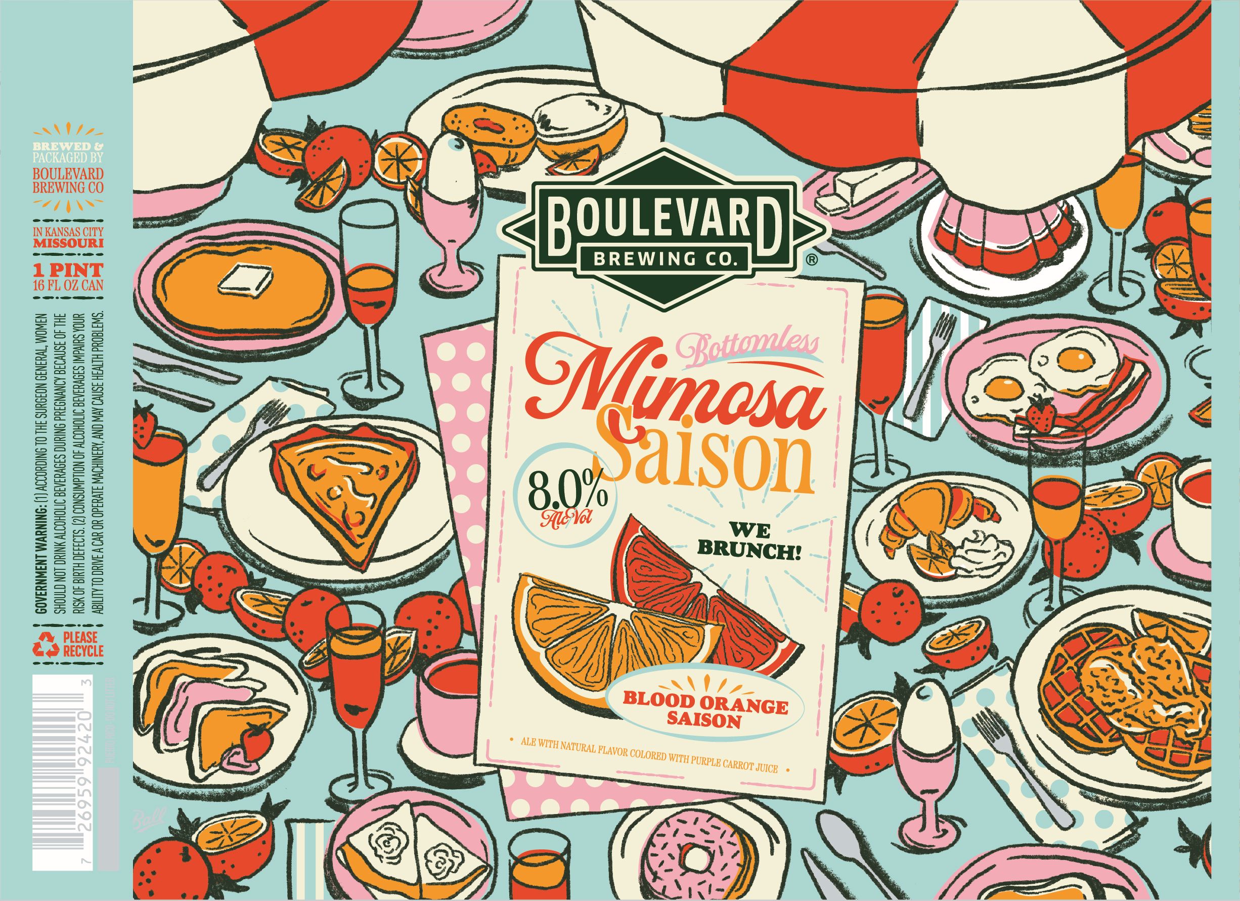 TABC label artwork for BOULEVARD MIMOSA SAISON