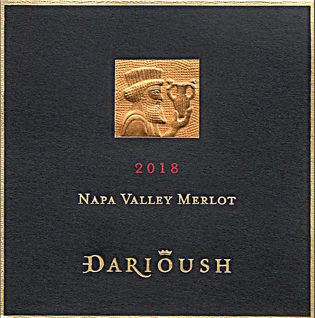 TABC label artwork for Darioush Merlot, Napa Valley