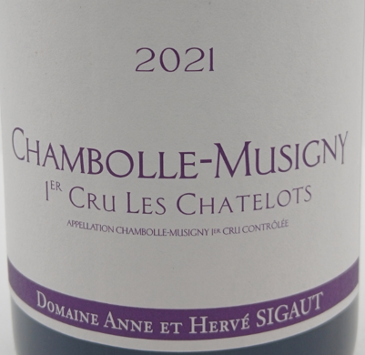 TABC label artwork for DOMAINE ANNE ET HERVE SIGAUT LES CHATELOTS