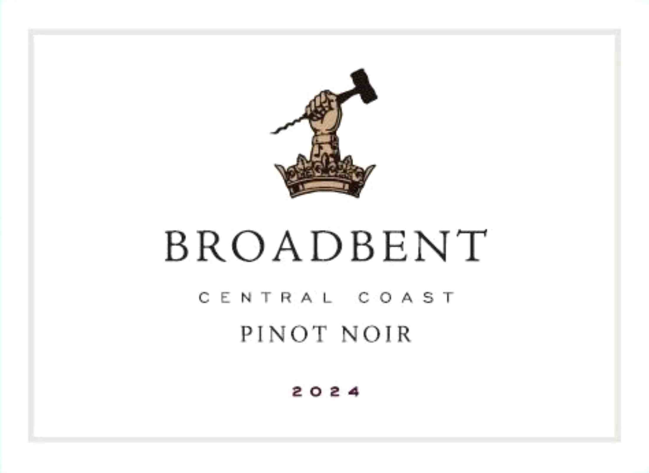 TABC label artwork for Broadbent Pinot Noir Central Coast