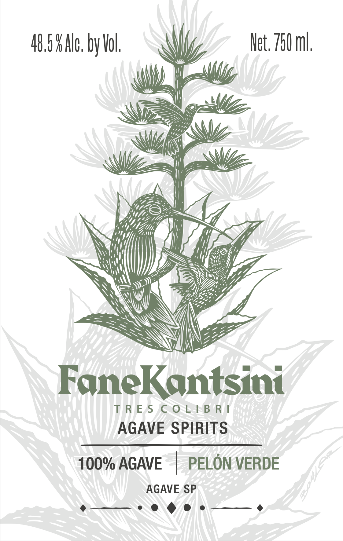 TABC label artwork for FaneKantsini Pelon Verde