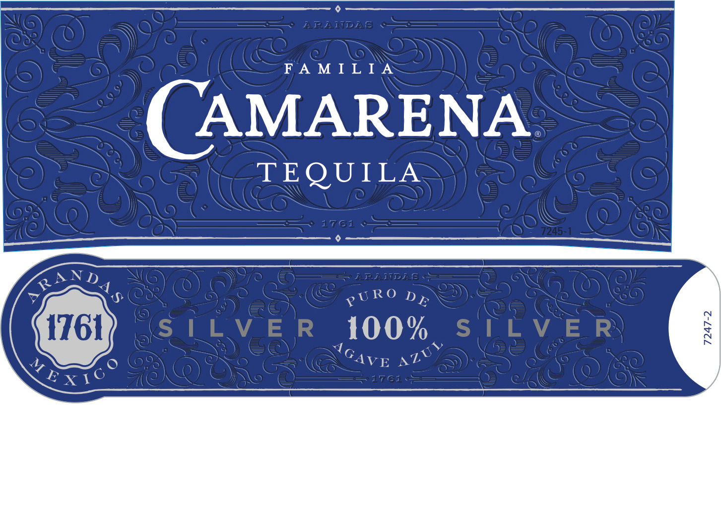 TABC label artwork for Familia Camarena Silver