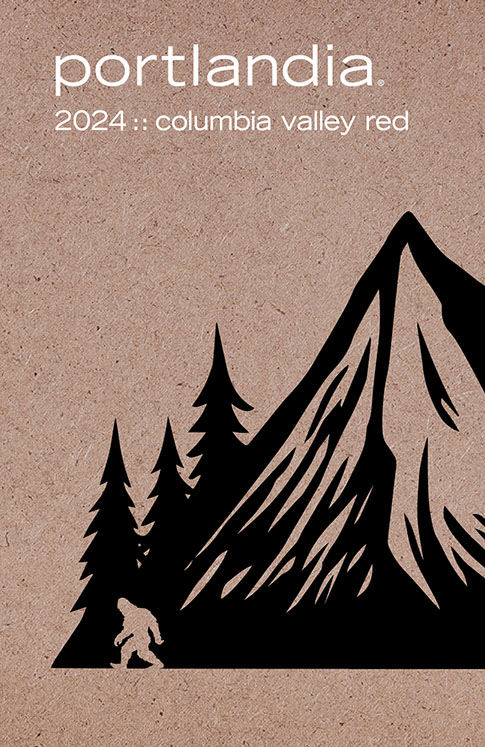 TABC label artwork for Portlandia Red Wine Columbia Valley