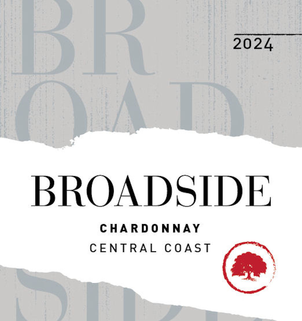TABC label artwork for Broadside Chardonnay Central Coast
