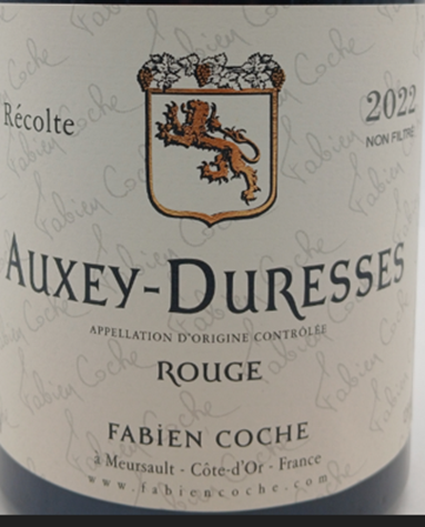 TABC label artwork for FABIEN COCHE AUXEY-DURESSES