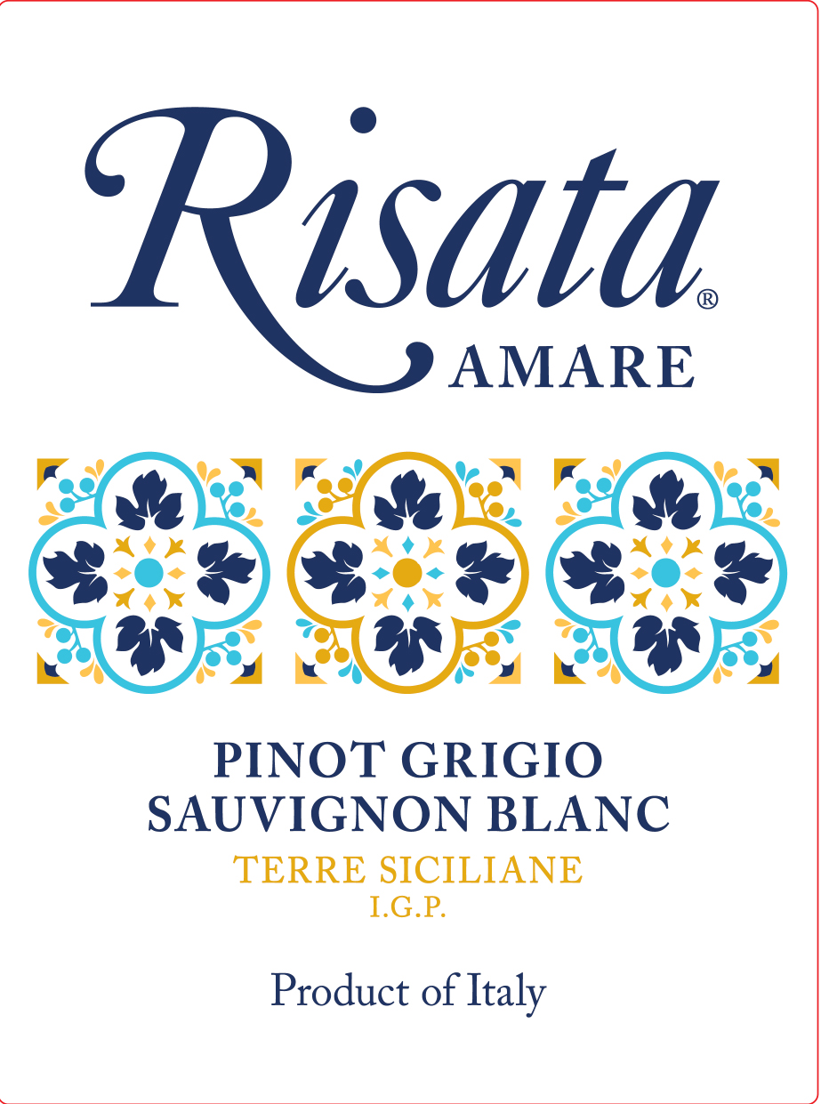 TABC label artwork for Risata Amare Pinot Grigio Sauvignon Blanc Terre Siciliane