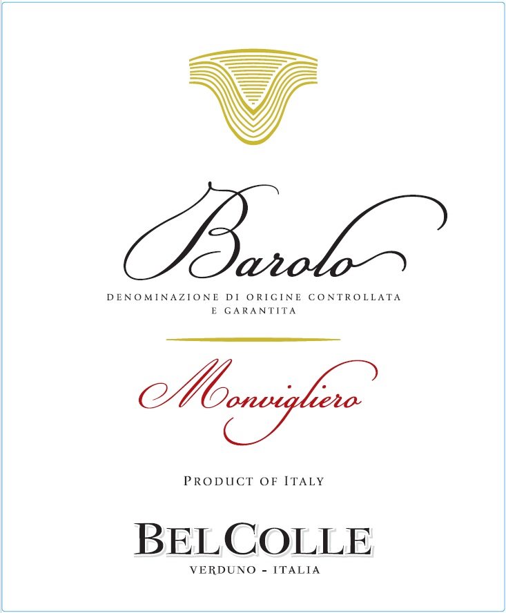 TABC label artwork for BelColle Monvigliero Nebbiolo Barolo
