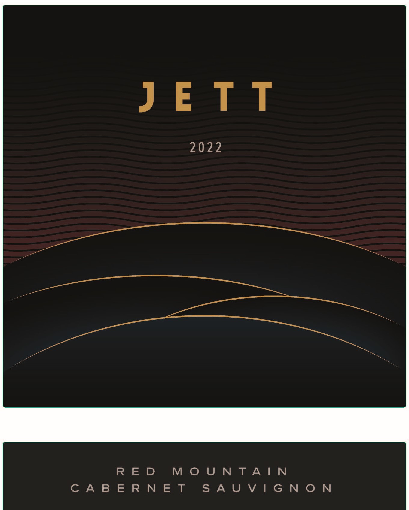 TABC label artwork for JETT RED MOUNTAIN CABERNET SAUVIGNON