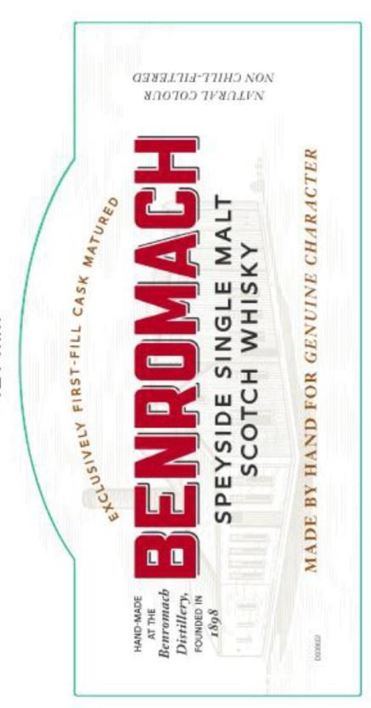 TABC label artwork for Benromach 10Yr 2015 Sherry Hogshead