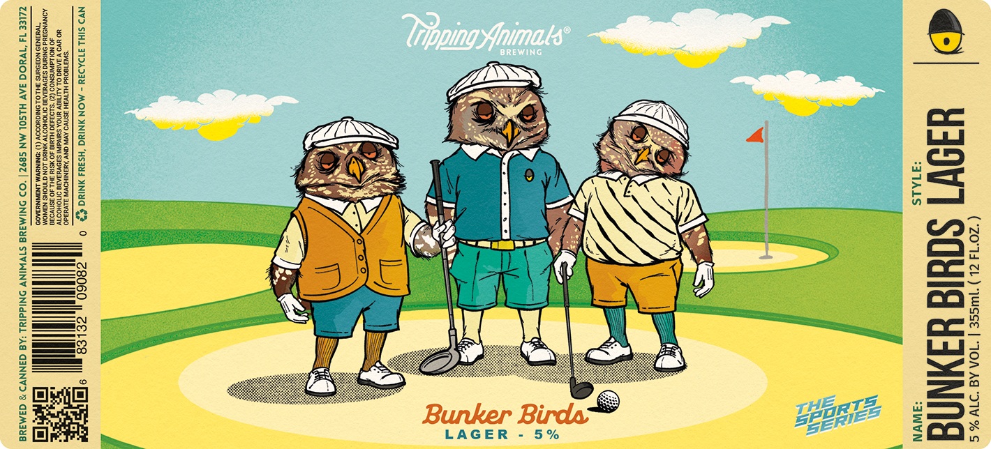 TABC label artwork for BUNKER BIRDS
