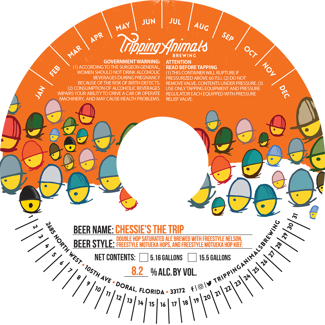 TABC label artwork for CHEESIE'S THE TRIP
