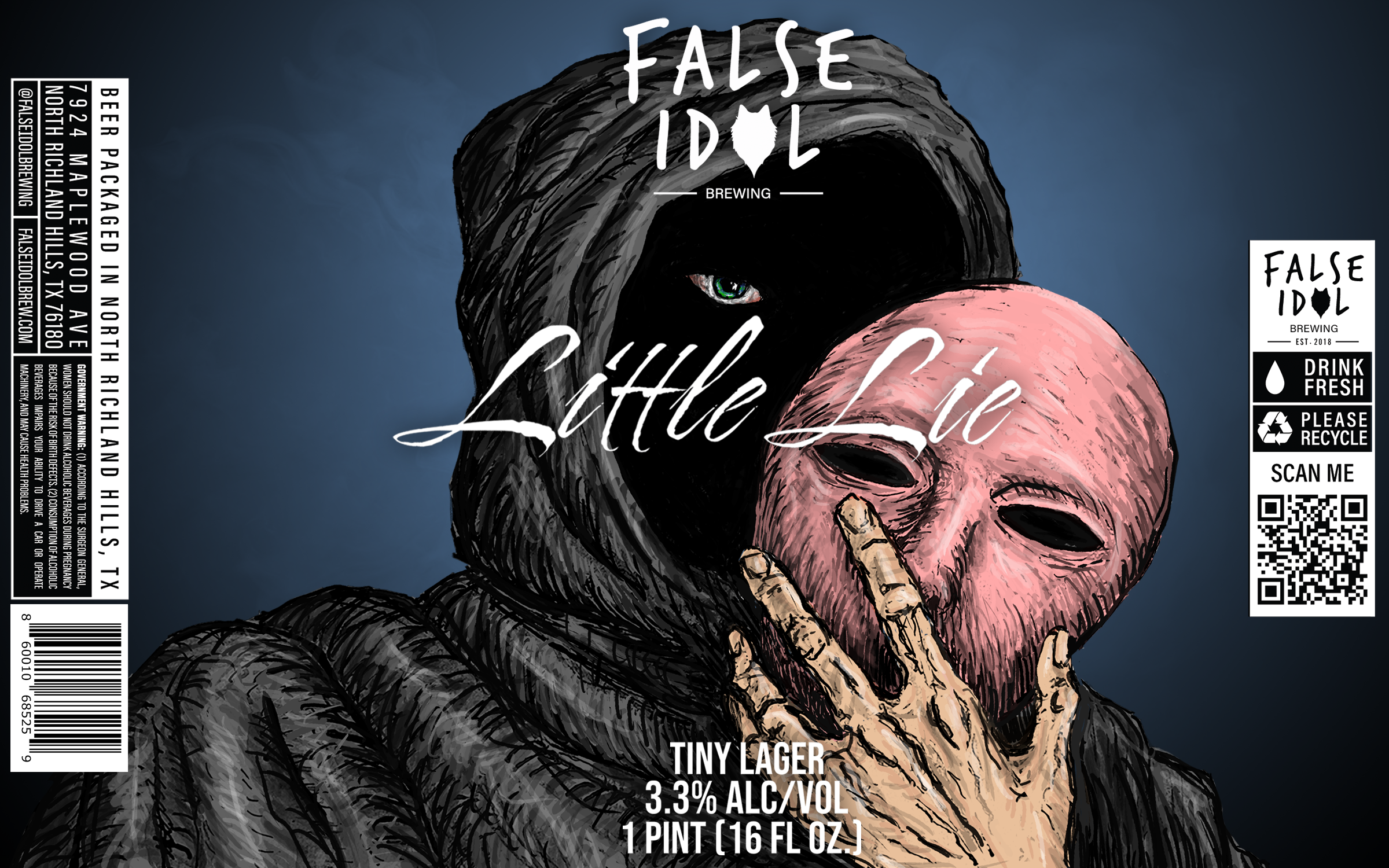 TABC label artwork for Little Lie
