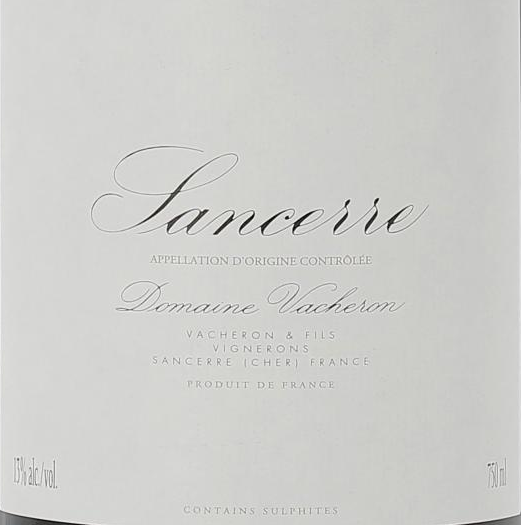 TABC label artwork for DOMAINE VACHERON CHAMBRATES
