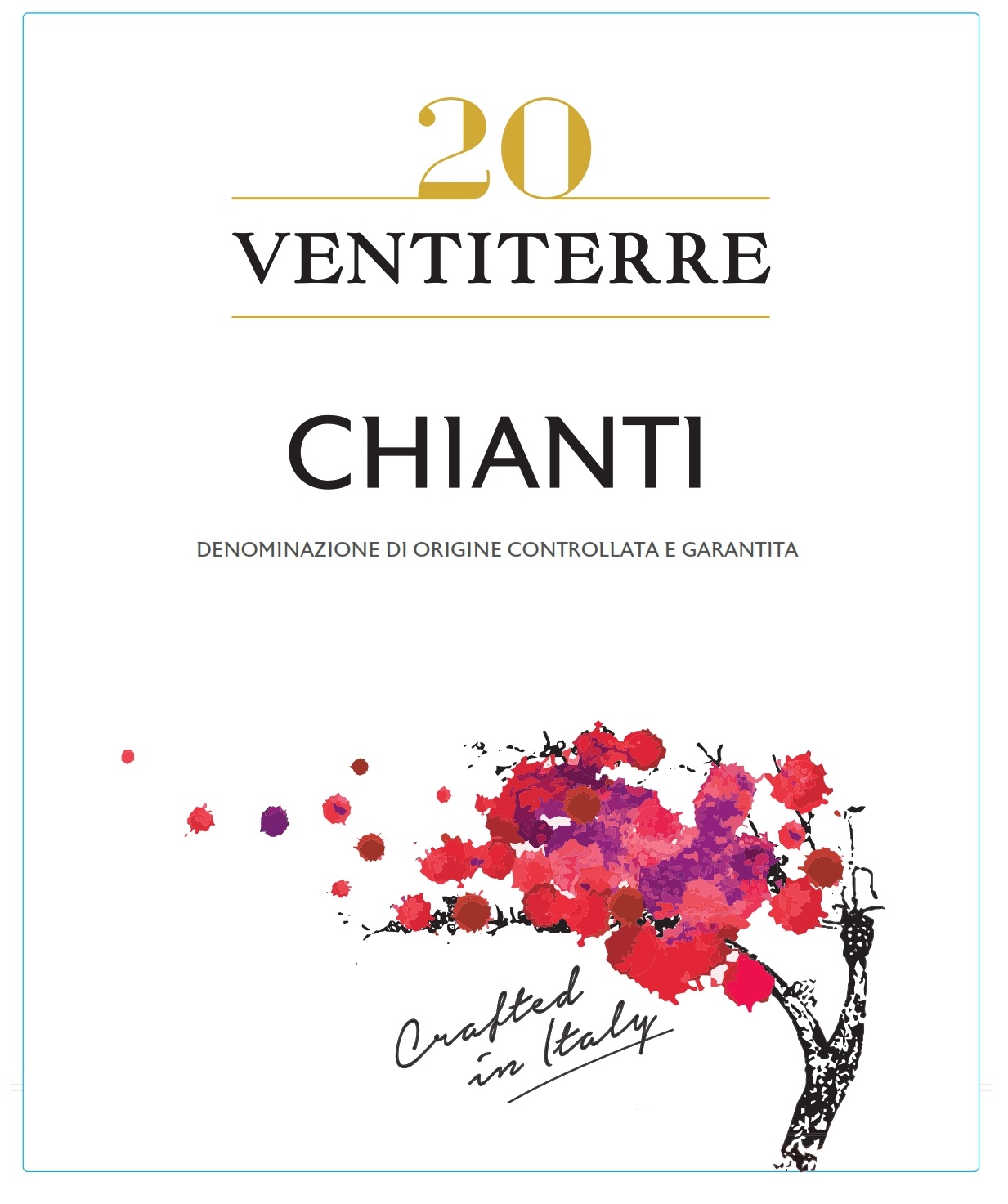 TABC label artwork for Ventiterre Chianti
