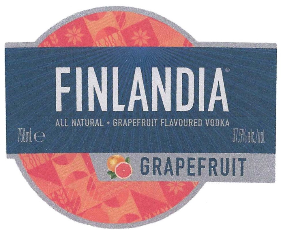 TABC label artwork for FINLANDIA  GRAPEFRUIT VODKA