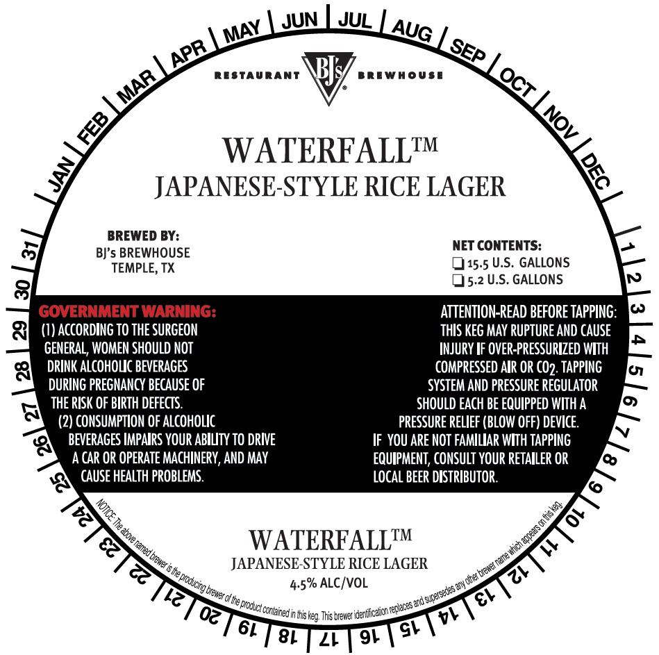 TABC label artwork for Waterfall