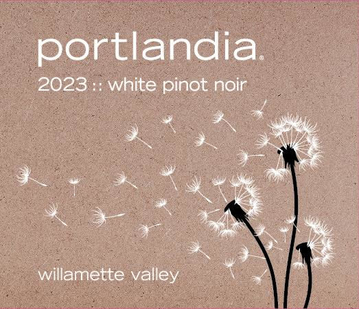 TABC label artwork for Portlandia White Pinot Noir Willamette Valley