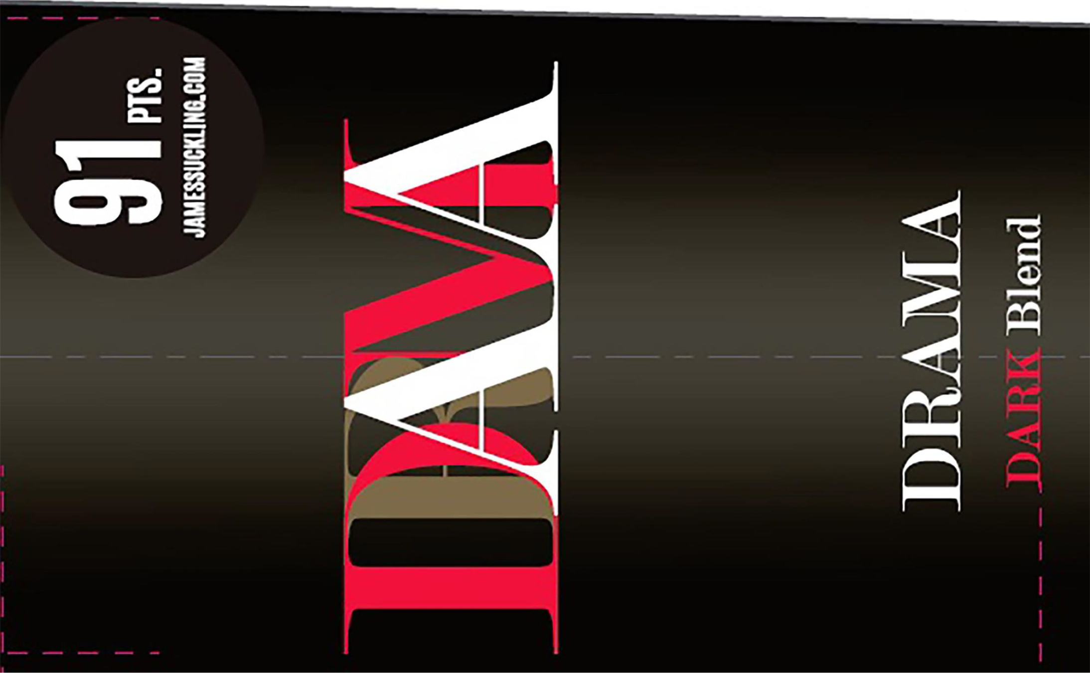 TABC label artwork for Drama Dark Blend