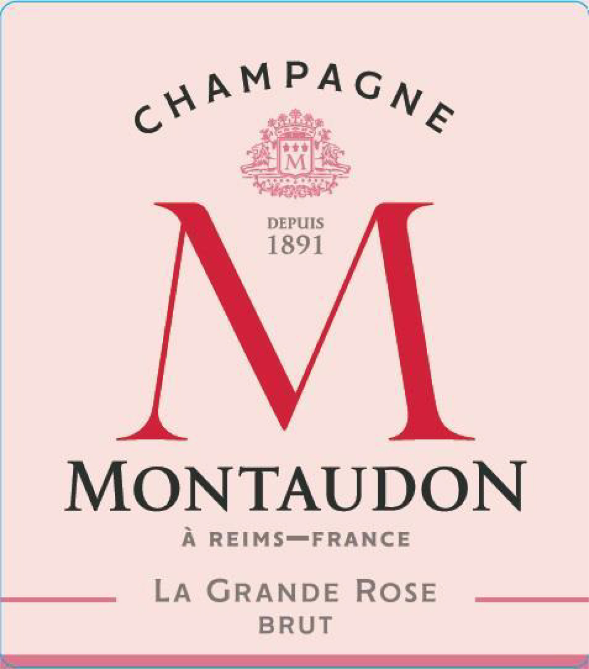 TABC label artwork for Montaudon Grande Rose Brut Champagne
