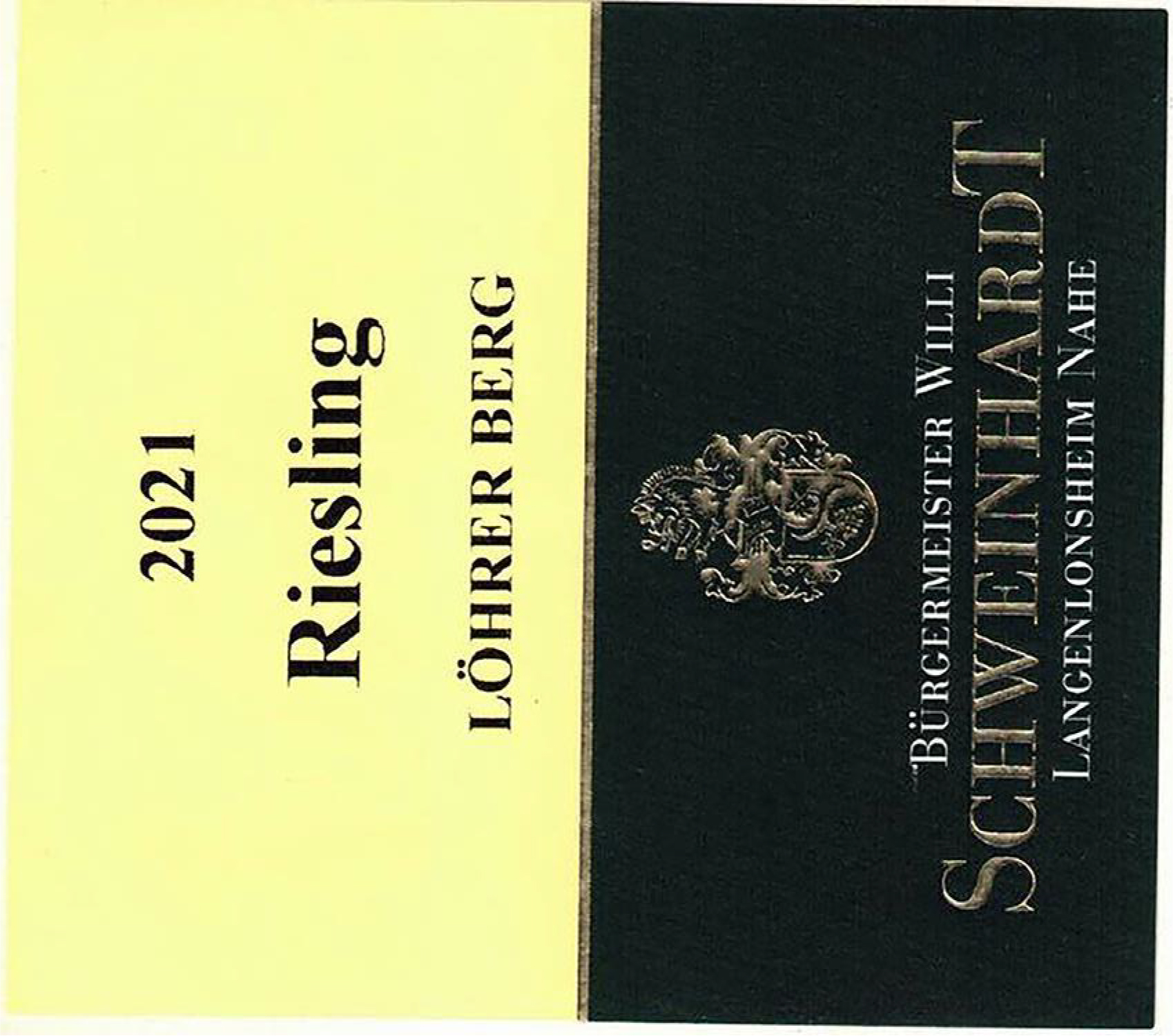 TABC label artwork for Schweinhardt Dry Riesling Lohrer Berg Nahe