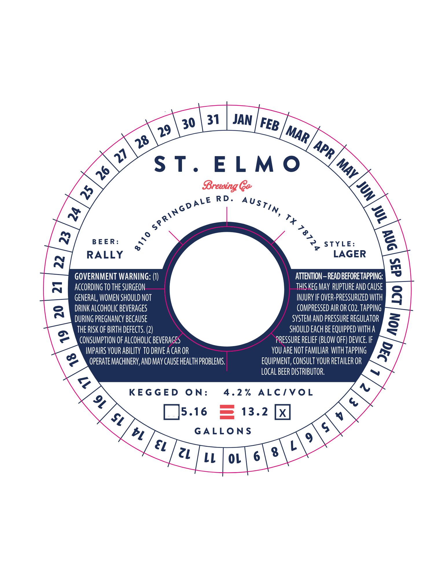 TABC label artwork for Rally
