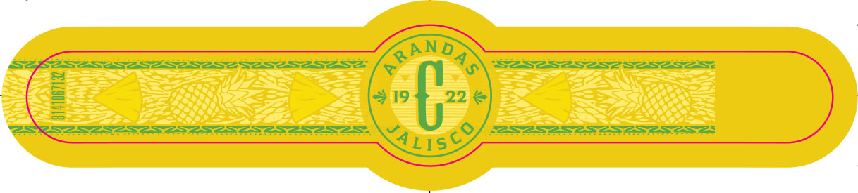 TABC label artwork for Cazadores Pineapple