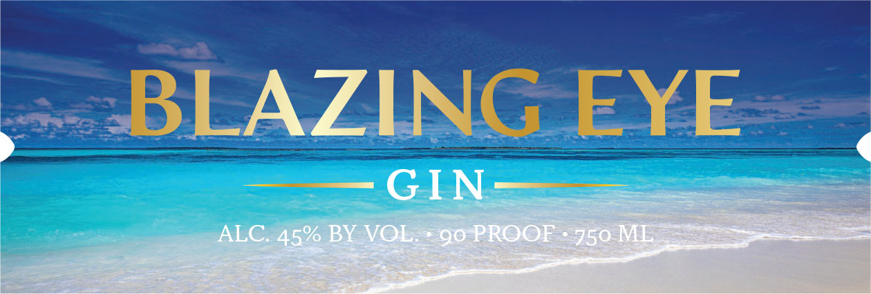 TABC label artwork for Blazing Eye Gin