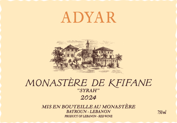 TABC label artwork for ADYAR Monastere De Kfifan