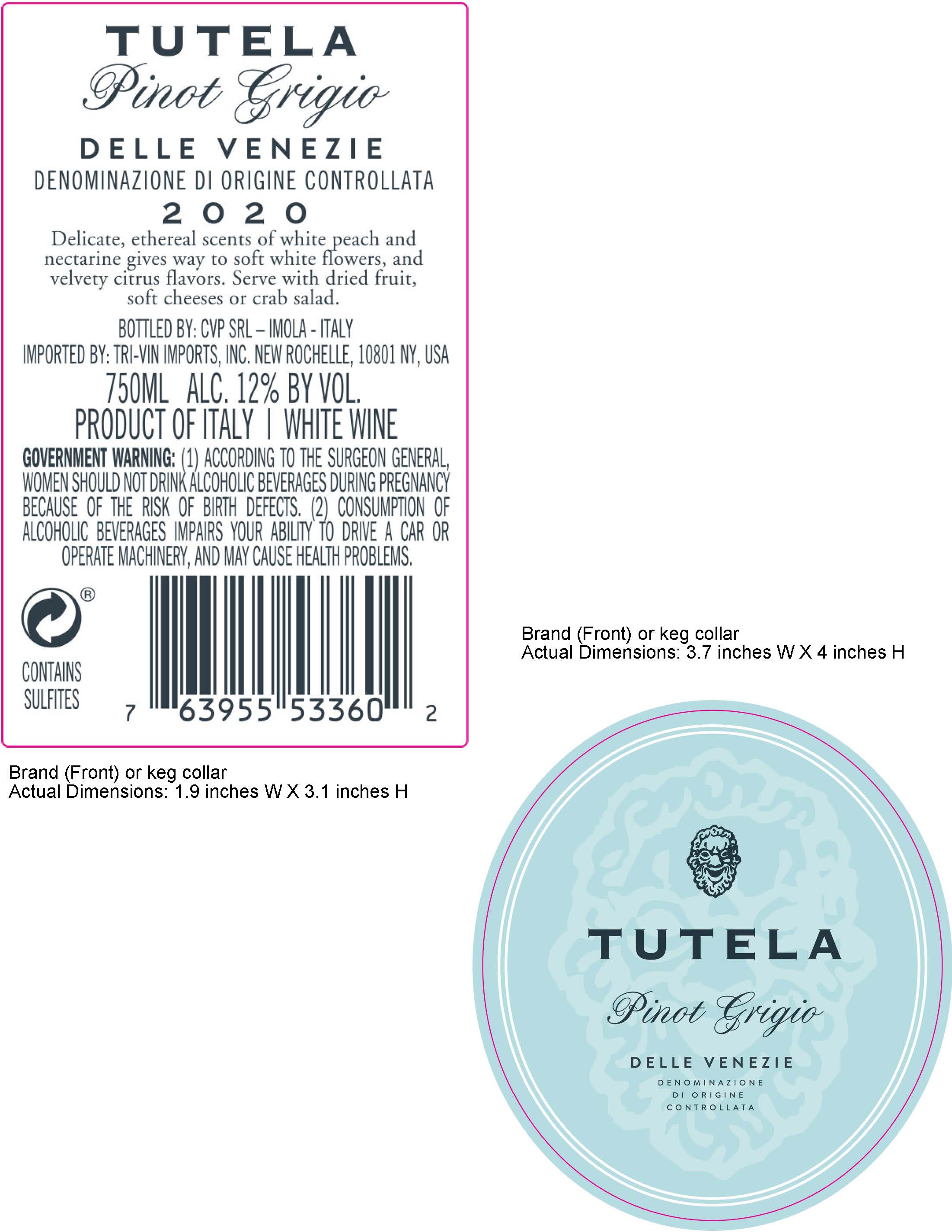 TABC label artwork for Tutela