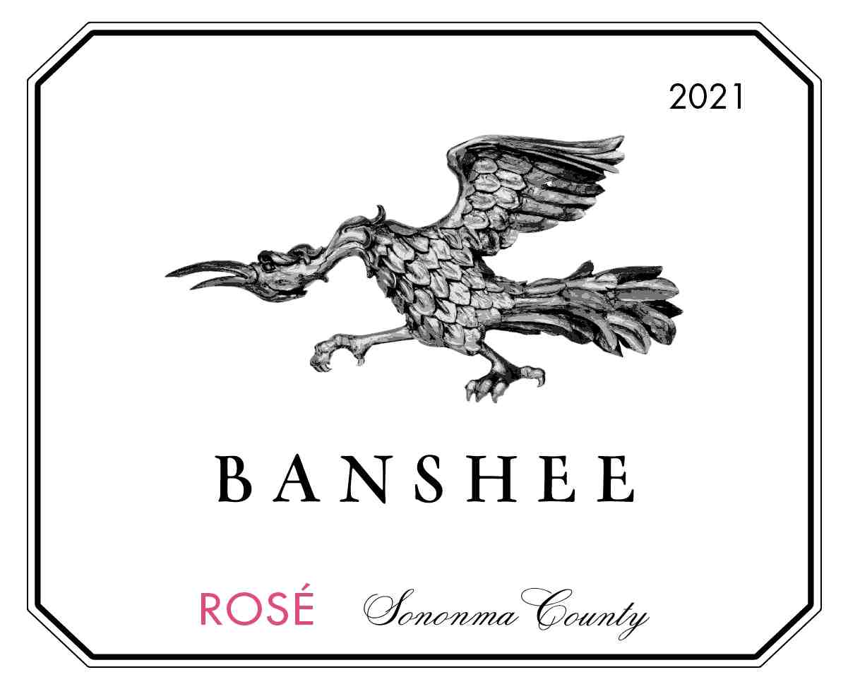 TABC label artwork for BANSHEE ROSE WINE SONOM COUNTY