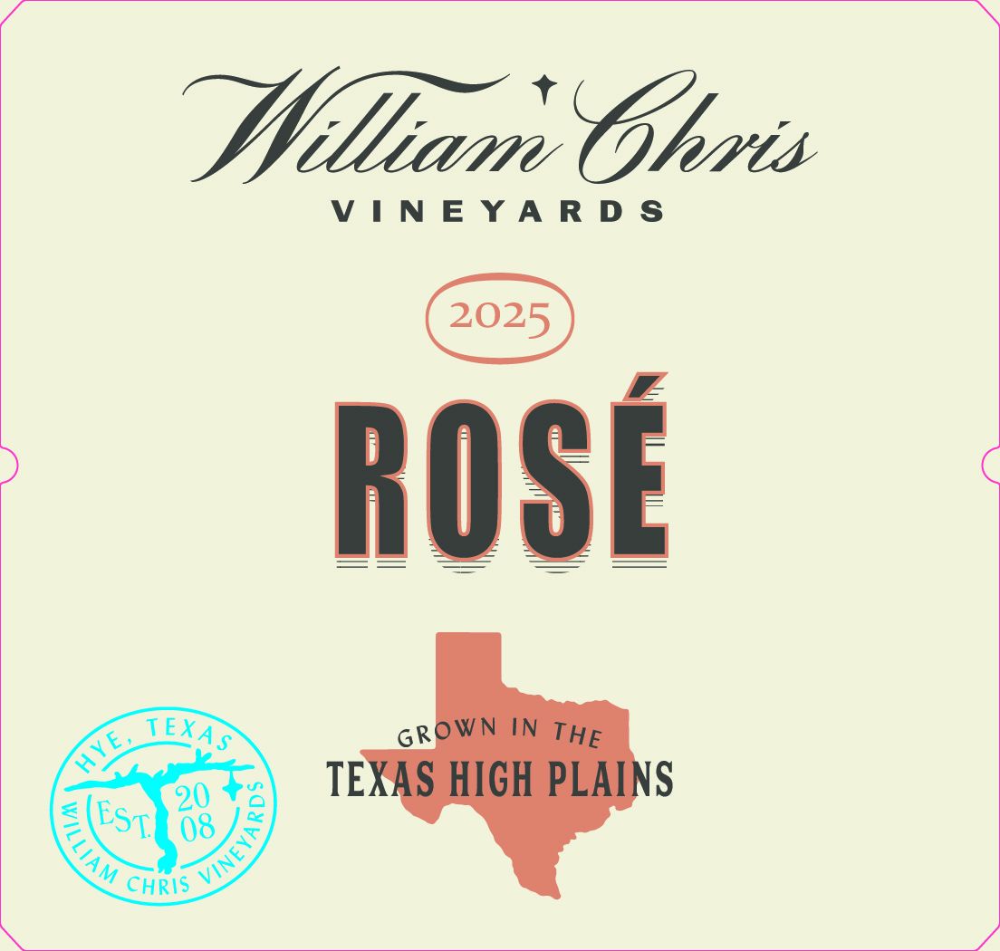 TABC label artwork for WCV Texas High Plains Rose