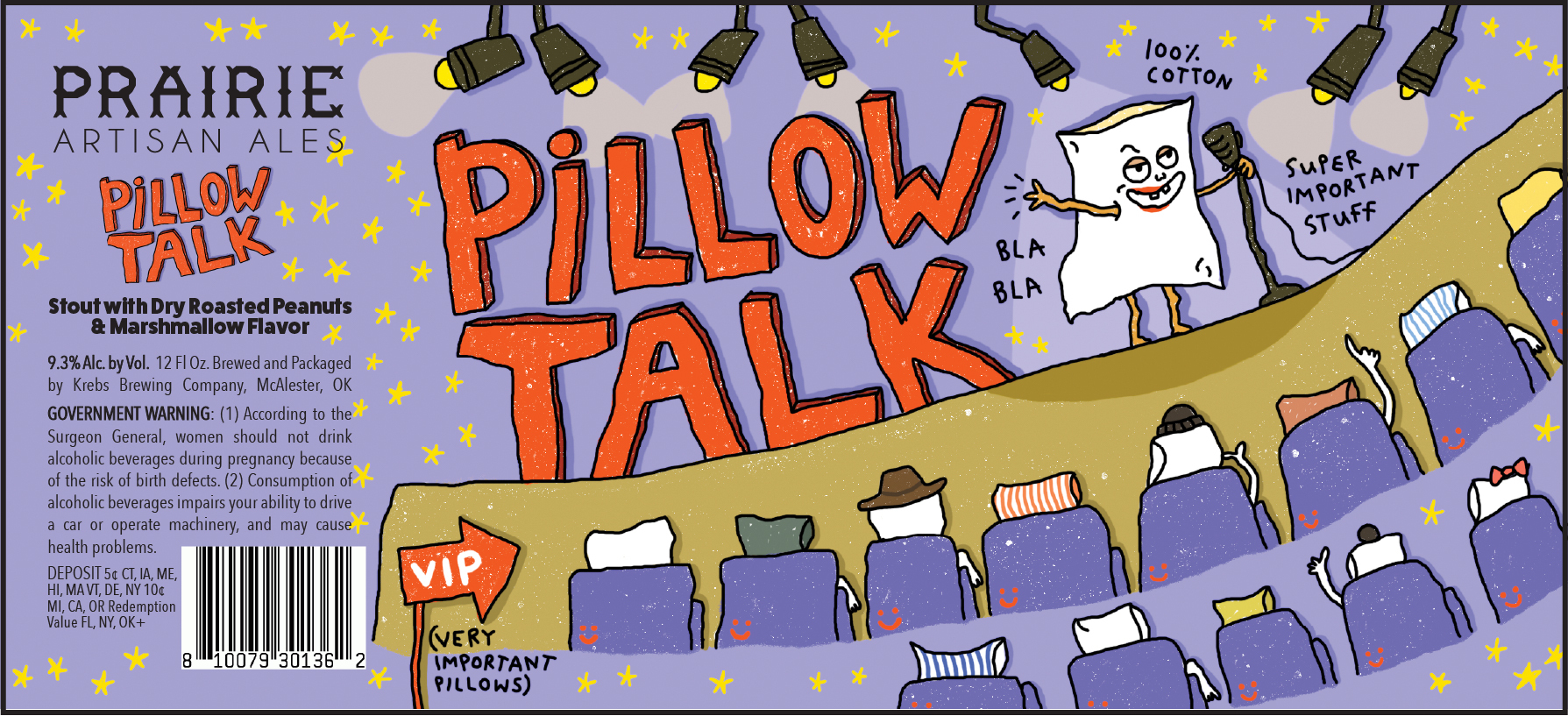 TABC label artwork for Prairie Artisan Ales Pillow Talk