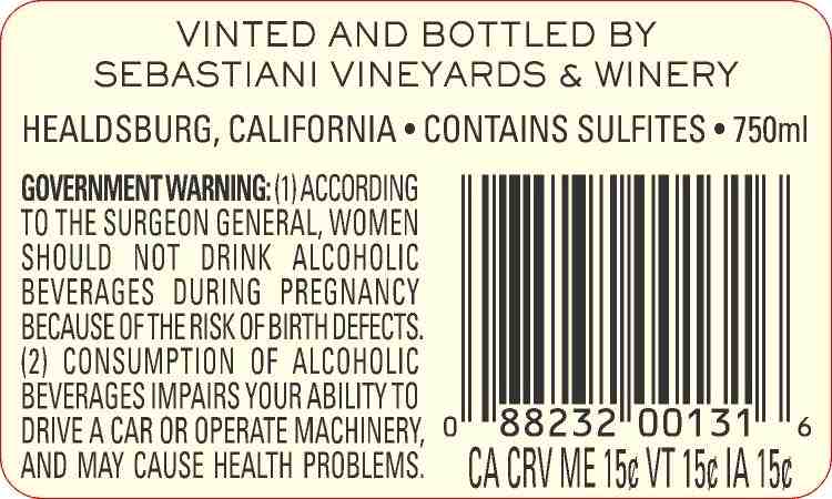 TABC label artwork for SEBASTIANI CHERRYBLOCK CABERNET SAUVIGNON SONOMA VALLEY